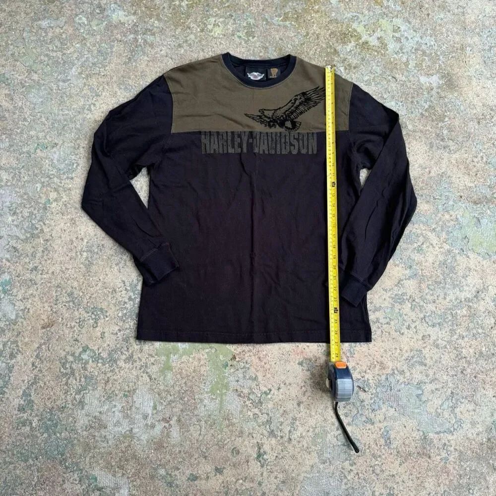 Harley Davidson Motorcycles Y2K Long Sleeve Biker Shirt